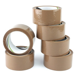 Banda adeziva maro, Eco solvent, dimensiuni rola 48mmx60m, set 6 bucati