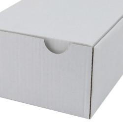 Cutie cu autoformare 155x100x60 mm alba, carton microondul E, FEFCO 0427