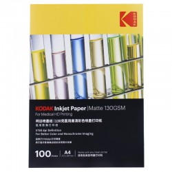 Hartie Kodak print medical HD inkjet, format A4, 130 g, mata, top 100 coli