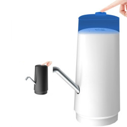 Pompa electrica 8W, pentru bidon apa, 2.5L/min, incarcare USB, alb