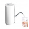 Pompa electrica 8W, pentru bidon apa, 2.5L/min, incarcare USB, alb