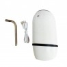 Pompa electrica pentru apa, incarcare USB, teava otel, tub silicon 55cm, alb