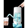 Pompa electrica 8W, pentru bidon apa, 2.5L/min, incarcare USB, alb