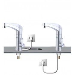 Robinet electric 3500W, afisaj LCD, butoane tactile, temperatura reglabila, IPX4