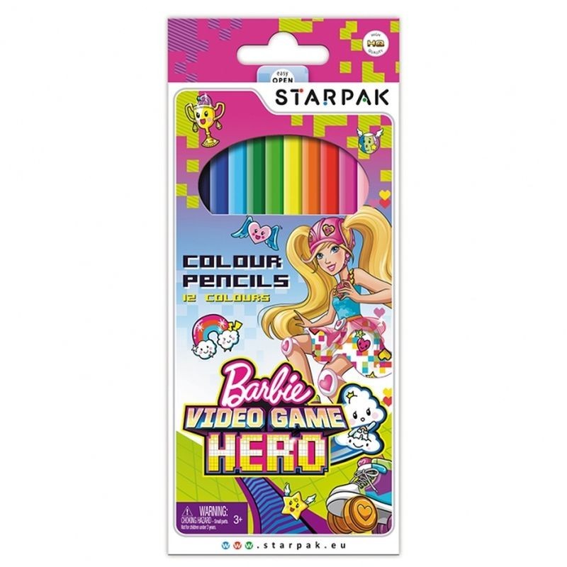 Creioane Barbie, set 12 culori