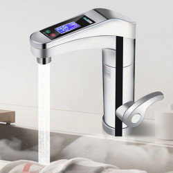 Robinet electric 3500W, afisaj LCD, butoane tactile, temperatura reglabila, IPX4