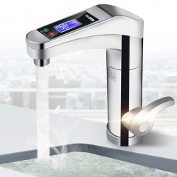 Robinet electric 3500W, afisaj LCD, butoane tactile, temperatura reglabila, IPX4