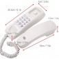 Telefon fix cu fir, montare perete, functie reapelare, butoane mari, iluminat Telefon fix cu fir, montare perete, functie reapelare, butoane mari, iluminat