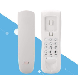 Telefon fix cu fir, montare pe perete, functie reapelare