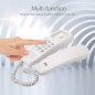 Telefon fix cu fir, montare perete, functie reapelare, butoane mari, iluminat Telefon fix cu fir, montare perete, functie reapelare, butoane mari, iluminat