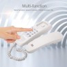 Telefon fix cu fir, montare pe perete, functie reapelare