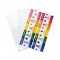 Set 100 folii PVC pentru carti de vizita, format A4, 760 microni, printabile inkjet, Bright Office