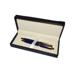 Set pix si stilou metalic, design elegant, etui piele ecologica