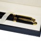 Set pix si stilou metalic, varf 0.7 mm, design elegant, etui piele ecologica Set pix si stilou metalic, varf 0.7 mm, design elegant, etui piele ecologica