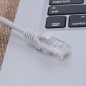 Cablu internet UTP, retea LAN, mufa RJ45 standard, lungime 10 m, gri