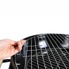 Gratar Grill rotund mobil, de gradina, rafturi laterale, capac, Kaminer