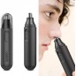 Trimmer pentru nas si urechi, lame otel, 10000 rpm, lavabil, alimentare baterii