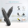 Trimmer pentru nas si urechi, lame otel, 10000 rpm, lavabil, alimentare baterii