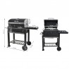 Gratar mobil carbune BBQ Grill, 2 rafturi, control temperatura, Kaminer