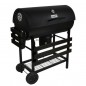 Gratar BBQ Grill pe carbuni, capac cu termometru, 2 rafturi pliabile, roti Gratar BBQ Grill pe carbuni, capac cu termometru, 2 rafturi pliabile, roti