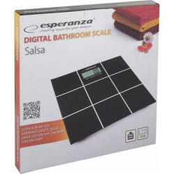 Cantar corporal Salsa, ecran LCD, maxim 180kg, sticla 6mm, oprire automata