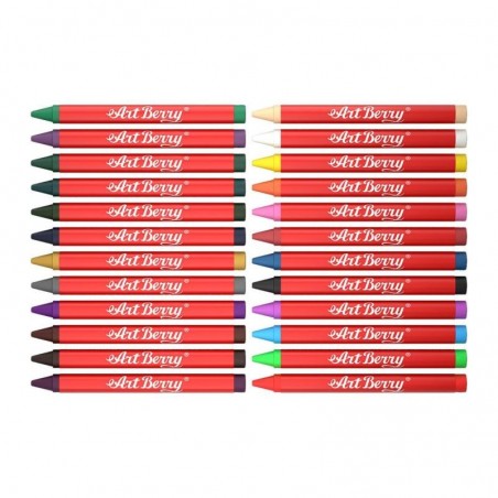 Creioane colorate cerate, set 24 culori, Erichkrause