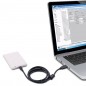 Cititor si scriitor RFID UHF, 860-960 MHz, ISO18000-6B, FHSS, USB, RF 13dbm, raza 20 cm