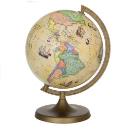 Glob geografic rotativ Travel, harta politica, cartografie limba engleza, diametru 22 cm