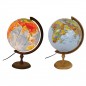 Glob geografic iluminat, harta politica si fizica, suport lemn, fus orar, diametru 32 cm Glob geografic iluminat, harta politica si fizica, suport lemn, fus orar, diametru 32 cm