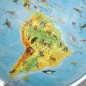 Glob pamantesc harta fizica-zoologica, meridian si suport, diametru 22 cm, carte 275 animale Glob pamantesc harta fizica-zoologica, meridian si suport, diametru 22 cm, carte 275 animale