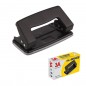 Perforator metalic de birou, capacitate 10 coli, negru Perforator metalic de birou, capacitate 10 coli, negru