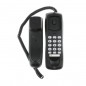 Telefon fix cu fir pentru perete, functie reapelare, negru, iluminat Telefon fix cu fir pentru perete, functie reapelare, negru, iluminat