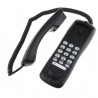 Telefon fix pentru perete cu fir, functie reapelare, negru, iluminat