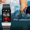 Bratara Smart Android, iOS, Bluetooth, termperatura si ritm cardiac, 1.14inch, touch