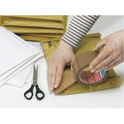 Banda adeziva pe baza de solvent, rola 48mmx132m, ambalare, maro