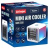 Mini racitor pentru aer, 5W, rezervor 0.55l, 3 trepte viteza, 3 functii, iluminat LED 6 culori, USB