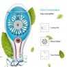 Ventilator portabil cu pulverizare apa, acumulator si alimentare USB, rezervor apa 23 ml
