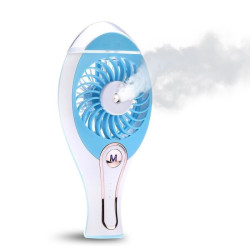 Ventilator portabil cu pulverizare apa, acumulator si alimentare USB, rezervor apa 23 ml