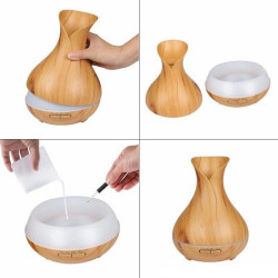 Umidificator aromaterapie, LED, 300 ml, temporizator, ultrasunete