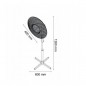 Ventilator de podea 40W, 3 trepte viteza, miscare oscilatorie, diametru 40 cm, alb