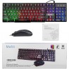 Kit tastatura si mouse 3200 DPI pentru gaming, conexiune USB, iluminate, Mafiti