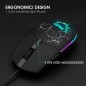 Kit tastatura si mouse gaming, iluminate 7 culori, USB, 3200 DPI, Mafiti Kit tastatura si mouse gaming, iluminate 7 culori, USB, 3200 DPI, Mafiti