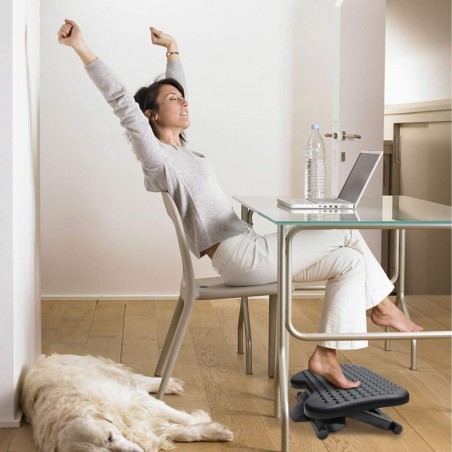 Suport ergonomic pentru picioare, antiderapant, inaltime reglabila, postura comoda birou