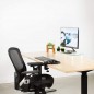 Suport ergonomic pentru mana cu mousepad gel, fixare scaun sau birou, 180 grade, negru