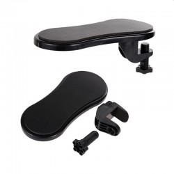 Suport de mana pentru scaun sau birou, design ergonomic, unghi reglabil, accesorii montare, 28x13.5cm