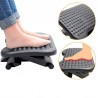 Suport ergonomic pentru picioare, suprafata antiderapanta, inaltime reglabila, negru