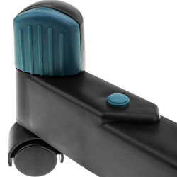 Suport mobil pentru cooler sau unitate, ajustabil pana la 25cm, 4 roti, accesorii asamblare, negru