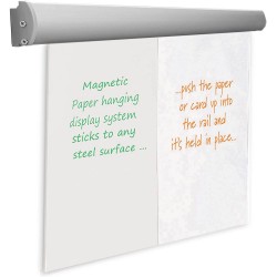 Suport magnetic pentru foi flipchart, agatatori reglabile, 70 cm, ProCart