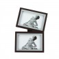 Rama foto dubla, format 10X15 cm, lemn cu insertie metalica, RESIGILAT Rama foto dubla, format 10X15 cm, lemn cu insertie metalica, RESIGILAT
