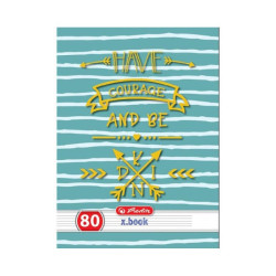 Caiet studentesc A4 80 file, dictando, Herlitz Quotes 